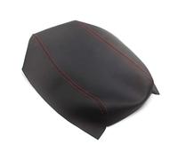XEBRAD Garniture de protection de boîte de console d'accoudoir central de voiture, for Toyota, Prius 2004 2005 2006 2007 2008 2009 cuir microfibre Housse d'accoudoir(Black with red)