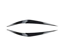 XÉBRAD Garniture de sourcil paupière phare extérieur Ont couvercle phare, pour 2016-2021, pour Bmw, pour X1 F48 2016 2021 bande de garniture de sourcil de phare de voiture(Carbon Fiber Look)