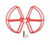 XEBRAD Hélice 1080P Protecteur Garde Pare-Chocs FiMi 4K Drone Accessoires de Remplacement Lame vis Couvercle Fens Accessoires Protection d'hélice de Drone(Red Prop Guard)