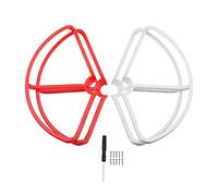 XEBRAD Hélice 1080P Protecteur Garde Pare-Chocs FiMi 4K Drone Accessoires de Remplacement Lame vis Couvercle Fens Accessoires Protection d'hélice de Drone(Red White Guard)