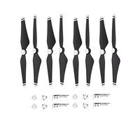 XEBRAD Hélice 9450S à dégagement Rapide, Accessoires CC CW avec Base de Montage, for Drone avancé DJI Phantom 4 Pro 4a, 8 pièces Hélice de Drone(Black and White)