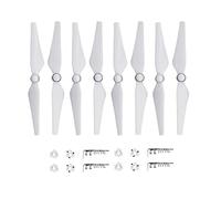 XEBRAD Hélice 9450S à dégagement Rapide, Accessoires CC CW avec Base de Montage, for Drone avancé DJI Phantom 4 Pro 4a, 8 pièces Hélice de Drone(White)