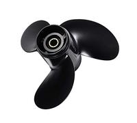 XEBRAD Hélice hors-bord 8,5 x 7, for Tohatsu, for Nissan 8-9,8HP R-Rotation en alliage d'aluminium 3 lames 12 dents cannelées 3B2-64515-0 Pale d'hélice hors-bord marine