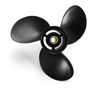 XEBRAD Hélice hors-bord 9,9-20HP 48-897752A11 de bateau d'alliage d'aluminium,25 x 10 Pale d'hélice hors-bord marine