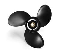 XEBRAD Hélice hors-bord 9,9-20HP 48-897752A11 de bateau d'alliage d'aluminium,25 x 10 Pale d'hélice hors-bord marine