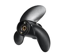 XEBRAD Hélice hors-bord de bateau 8.5x9, for Tohatsu, for Nissan- 8-9.8HP 3B2W64517-1 hélices marines en alliage d'aluminium à 12 dents cannelées Pale d'hélice hors-bord marine