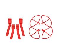 XEBRAD Hélice Train d'atterrissage Jambes Tampon en Caoutchouc Garde d'hélice Protecteur de Drone FIMI X8 SE quadrirotor Drone Accessoires Protection d'hélice de Drone(Red kit A)