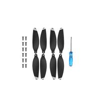 XEBRAD Hélices Lames d'hélice de Drone de Ventilateurs d'aile d'hélice à Faible Bruit, for Drone DJI Mavic Mini 2/Mini SE Hélices de Drone sans balais(4 Pairs Silver)