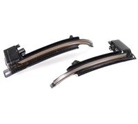 XEBRAD Indicateur de rétroviseur latéral 2 pièces, for A4, for A5 S5 B8.5 RS5 B8 Indicateur de rétroviseur séquentiel Lampe clignotante Clignotant LED à défilement dynamique Clignotant de voiture(BLAC