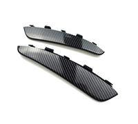 XEBRAD Insert de garniture de couvercle de ventilation de lampe antibrouillard de pare-chocs avant de voiture en fibre de carbone, for Supports de support de pare-chocs