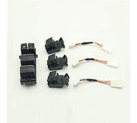 XEBRAD Interrupteur de bouton de lève-vitre électrique rétroéclairé bleu glacier côté conducteur gauche, for RAV4, RAV 4 CHR 2019 2020 LIGHT Interrupteur de vitre de voiture(4pcs set)