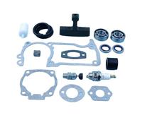 XEBRAD Jeu de joints soupape décompression joint d'huile roulement vilebrequin, for Husqvarna, 51 55 254 257 poignée filtre conduite carburant tronçonneuse Joint de carburateur