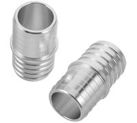 XEBRAD Joint de durite de chauffage de véhicule 2 pièces 1-aluminium radiateur tuyau de refroidissement connecteur adaptateur échangeur chaleur coupleur raccord, pour la réparation du
