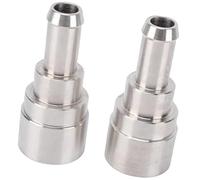 XEBRAD Joint de durite de chauffage de véhicule Connecteur de liquide refroidissement 2 pièces remplacement connecteurs tuyau chauffage en acier inoxydable, pour 800 409Hp CVC étanche