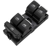 XÉBRAD Kasturbo interrupteur de fenêtre, pour Seat, pour Leon Power Master bouton commande, pour Golf, pour Mk7 B8, pour, pour Touran 5G0959857 Commutateur de vitre électrique(BLACK plating)