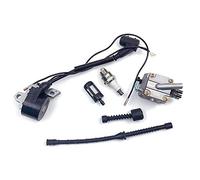 XEBRAD Kit de bouchons de ligne de filtre à Air, bobine d'allumage de carburateur, pièces de tronçonneuse 038 MS380 MS381 Kit carburateur 2 temps