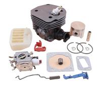 XEBRAD Kit de filtre à Air carburateur Piston cylindre 45mm, for Husqvarna, 353 351 350 346 346XP 345 340, tronçonneuse et joint d'admission Joint de carburateur