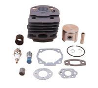 XEBRAD Kit de joint d'admission de segment de Piston de cylindre de 46MM, for Husqvarna, 55 51, for Rancher, outils de jardin de Valve de décompression de tronçonneuse Joint de carburateur