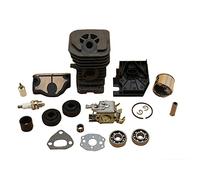 XEBRAD Kit de joint d'huile de roulement de carburateur, cylindre et Piston de 38mm 40mm, pièces de rechange for tronçonneuse, for Husqvarna, 136 137 141 142 Kit carburateur 2 temps(142 40MM)