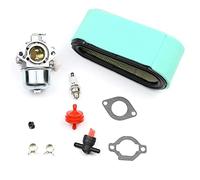 XEBRAD Kit de joints de bougie d'allumage, carburateur avec filtre à Air, pièces de rechange for moteurs de tondeuse à gazon, tracteur, 699831 Kit carburateur 2 temps