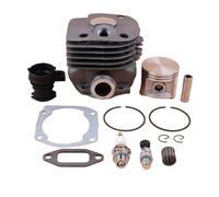 XEBRAD Kit de soupape de décompression d'admission de Piston de cylindre de 50mm, for Husqvarna, 365 371 372 XP 362 pièces de moteur de tronçonneuse Joint de carburateur