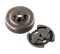XEBRAD Kit de tambour d'embrayage 3/8 pouces-6T, for tronçonneuse 350/351/352/370/371/390/420, for Husqvarna, 235 236 240 235e 236e 240e 36 41, pièces tondeuse Ensemble d'embrayage