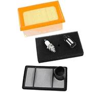 XEBRAD Kit d'entretien, Filtre à air, Bougie d'allumage, Filtre à Carburant, for tronçonneuse STIHL TS400, remplace 4223-141-0300 kit de Filtre à air pour Machines de Jardin