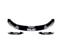 XEBRAD Lame de Pare-Choc Avant for BMW F32, F33, F36, Série 4 (420i, 420d, 430i, 430d, M440i, M440i, 2014-2020) (Aspect Carbone) Séparateur de Spoiler de Voiture(Black Gloss Black)