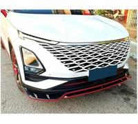 XÉBRAD Lame de Pare-Choc Avant Noire, Accessoire for Omoda 5 E5 C5, kit de carrosserie, becquet 2022-2024 (Peinture Carbone) lèvre de séparation de Voiture(Black Glossy Black-Red)