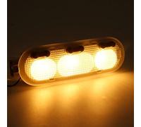 XEBRAD Lampe de Lecture de Toit de dôme intérieur de Voiture lumières de Miroir 3 Boutons Trois interrupteurs, for Renault, for Dacia, for Nissan, for Qashqai, for Sunny March Plafonnier pour Voiture