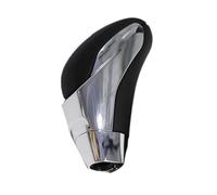 XEBRAD Levier de changement de vitesse en cuir for voiture, couvercle de botte, Transmission automatique GRAND VITARA SX4 AUTO, for Swift, Wagon Cache-soufflet de levier de vitesse(BLACK Chrome)