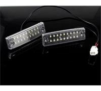 XEBRAD Lot de 2 feux plaque d'immatriculation 12 V, for Toyota 4Runner 1996-2021, for Sequoia 2008-2020, ensemble d'éclairage blanc Unité d'éclairage de plaque d'immatriculation de v