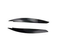 XEBRAD Lot de 2 sourcils de phares de voiture en ABS, for Série 1 E87, E88, E81, E82, 2008-2013, couvercles décoratifs for phares Film teinté pour phares