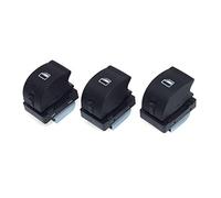XEBRAD Lot de 3 interrupteurs de vitres électriques principaux, bouton de commande de lève-vitre de voiture, avant, arrière, droit, for, A4 B6 8ED959855 Interrupteur de vitre de voiture