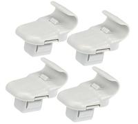 XEBRAD Lot de 4 Clips Support Pare-Soleil n° LC6269261B77, for Mazda, 3 Support de Pare-Soleil intérieur(Black 4)