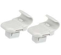 XEBRAD Lot de 4 Clips Support Pare-Soleil n° LC6269261B77, for Mazda, 3 Support de Pare-Soleil intérieur(Black 2)