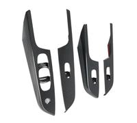 XEBRAD Lot de 4 couvercles commutateur commande fenêtre voiture, for NISSAN, Navara NP300 ST 2016-2021, garniture poignée porte intérieure, panneau changement vitesse Cache interrupteur de fenêtre