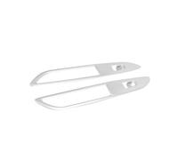 XEBRAD Lot de 4 couvercles commutateur d'accoudoir porte intérieure en verre, for Chevrolet TRAX 2013-2016, garniture commande fenêtre Cache interrupteur de fenêtre