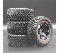 XEBRAD Lot de 4 pneus de Rallye sur Route RC 1/16 75 mm, for HSP, 94123 94122(701A-7004)