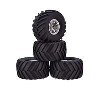 XEBRAD Lot de 4 pneus en Caoutchouc AX-3003 de 135 mm, Jantes ABS, moyeu 1/10 RC Bigfoot, for HSP, for HPI, for Monster, modèle de Camion