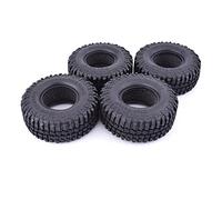 XEBRAD Lot de 4 pneus en Caoutchouc de 1,9 Pouce for Roues de chenilles, for Voiture RC 1/10, for Traxxas, TRX-4, for Redcat, SCX10 90046, for Axial, RC4WD