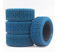 XEBRAD Lot de 4 pneus en Caoutchouc éponge for Course sur Route RC 1/10, for HSP, for HPI, 8014, diamètre 69 mm(Blue)