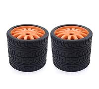 XEBRAD Pneus en Caoutchouc 100 mm Roues 17 mm Hex Redcat for HSP, for HPI, for, for Kyosho, for Hobao Team, for LOSI, for Carson, 1/8 Buggy on-Road RC Car(4pcs F08426B)