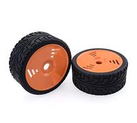 XEBRAD Pneus en Caoutchouc 100 mm Roues 17 mm Hex Redcat for HSP, for HPI, for, for Kyosho, for Hobao Team, for LOSI, for Carson, 1/8 Buggy on-Road RC Car(2pcs F08426E)