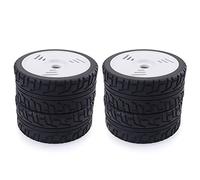 XEBRAD Pneus en Caoutchouc 100 mm Roues 17 mm Hex Redcat for HSP, for HPI, for, for Kyosho, for Hobao Team, for LOSI, for Carson, 1/8 Buggy on-Road RC Car(4pcs F08426D)