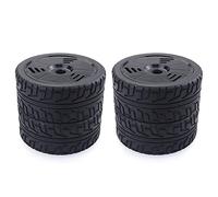 XEBRAD Pneus en Caoutchouc 100 mm Roues 17 mm Hex Redcat for HSP, for HPI, for, for Kyosho, for Hobao Team, for LOSI, for Carson, 1/8 Buggy on-Road RC Car(4pcs F08426F)