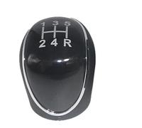 XEBRAD Poignée de levier de changement de vitesse en cuir, for Ford, S-MAX I MK1 II MK2 2006-2021, poignée de boîte de vitesses manuelle 5 6 vitesses Cache-soufflet de levier de vitesse(BLACK 5 speed)