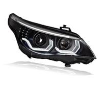 XEBRAD Pour BMW série 5 E60 2003-2010 ensemble de phares Drl double faisceau lentille clignotant feux pour avant phare Lampe de signalisation de rétroviseur latéral Lampe de signalisation de