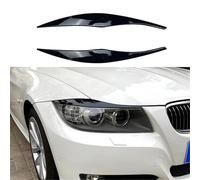 XÉBRAD Pour la série 3 320i 330i 2005-2012 Ont couverture de phare garniture bande sourcil autocollant noir brillant, pour BMW, pour E90 E91 2005 2012 bande de garniture de sourcil de phare de voiture
