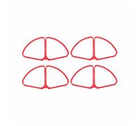 XEBRAD Protecteur d'hélice for Drone DJI, Phantom 4 Pro V2.0 avancé, Accessoires à dégagement Rapide, Couvercle de Protection d'accessoire de Pare-Chocs 4 pièces Protection d'hélice de Drone(Rot)